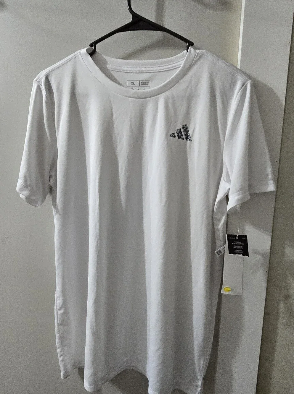 adidas White Short Sleeve Athletic Tee NWT XL